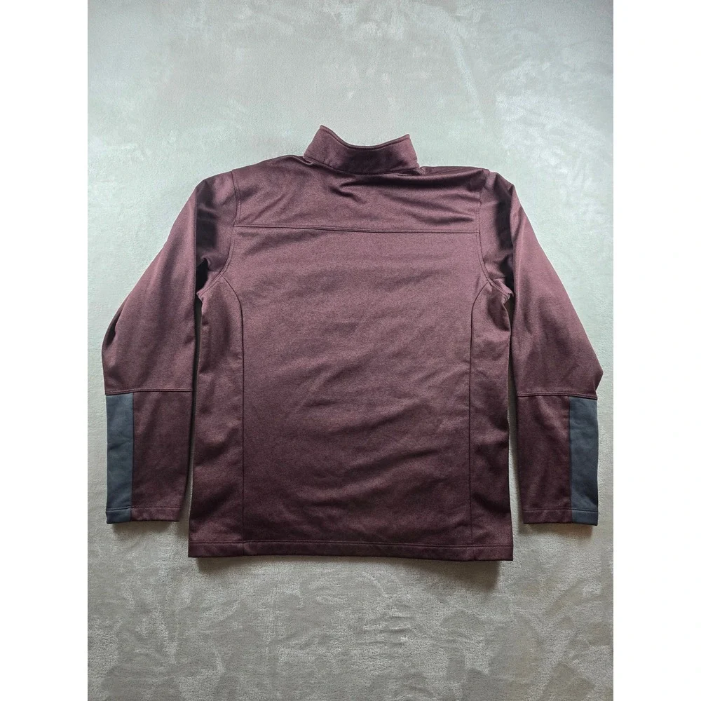 The North Face Quarter Zip Pullover Mens L Maroon Fleece Outdoor Hiking Gorpcore